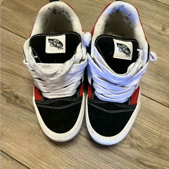 Vans Bold Red and Black Sneakers - Picture 3 of 8